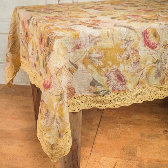 April Cornell Tablecloth Beckoning Bocas Linen NWT - Picture 4 of 4